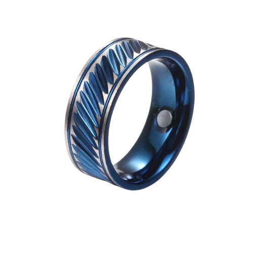 BioMagnetic Jewelry Wholesale Fashion Jewelry Finger Neodymium Ring Magnet Mens Stainless Steel Ring Black Fashion Jewelry Rings