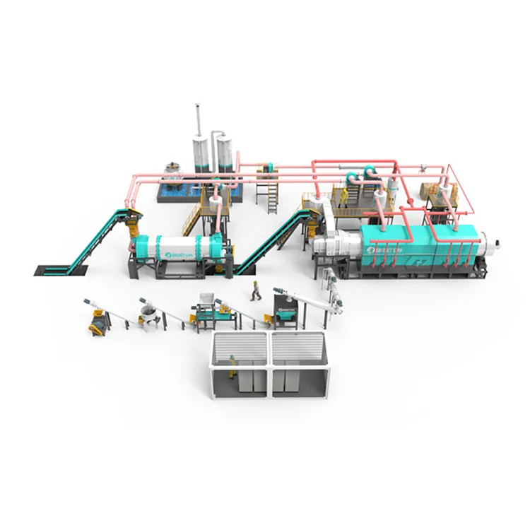 Beston Group BST-50 5t/h Sewage Sludge Carbonization Plant Industrial Sludge Carbonization Furnace to Make Carbon