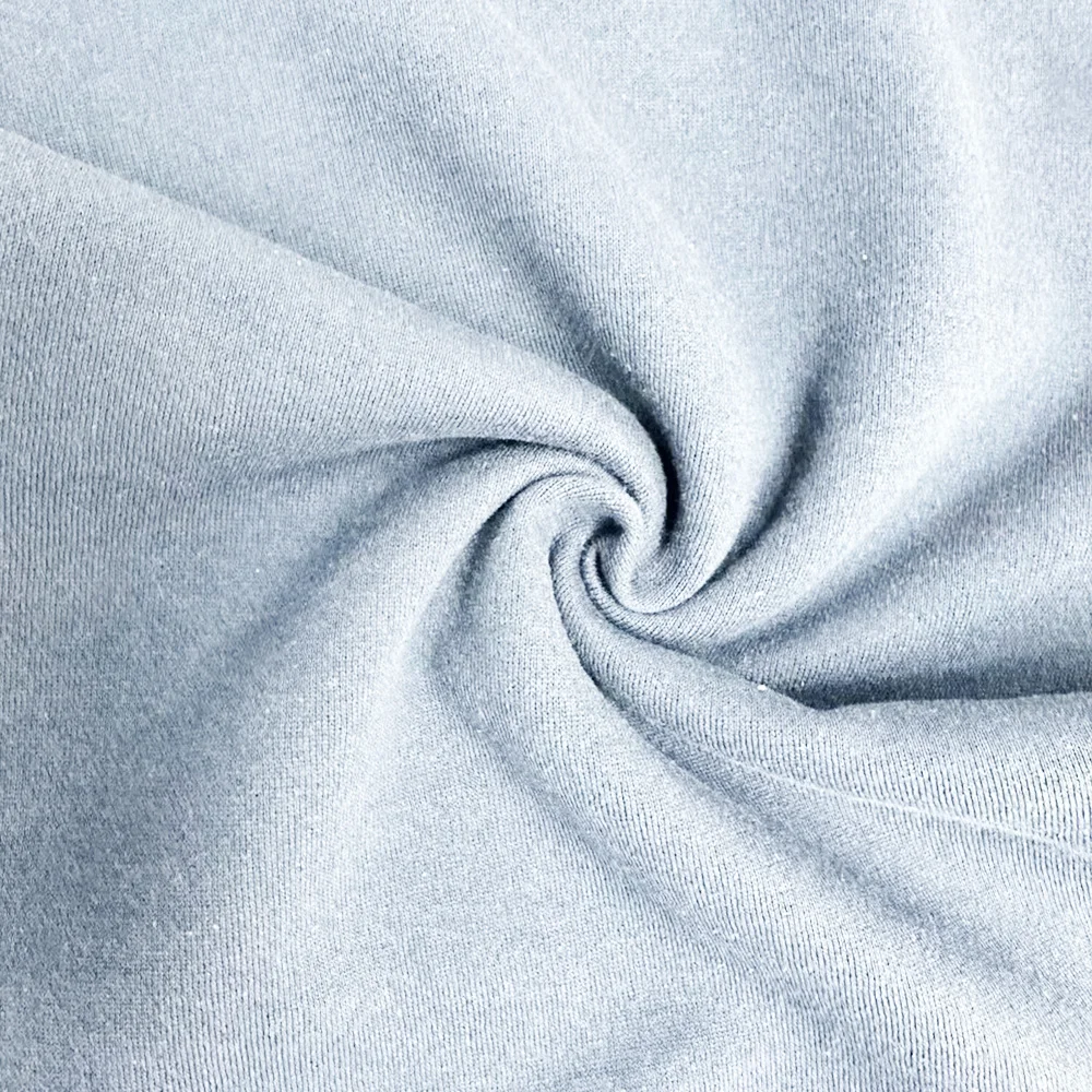 left double hoodie fabric (brushed) 100%cotton 325gsm 58-59 Brushed Fabric Soft Plain Dyed Garment