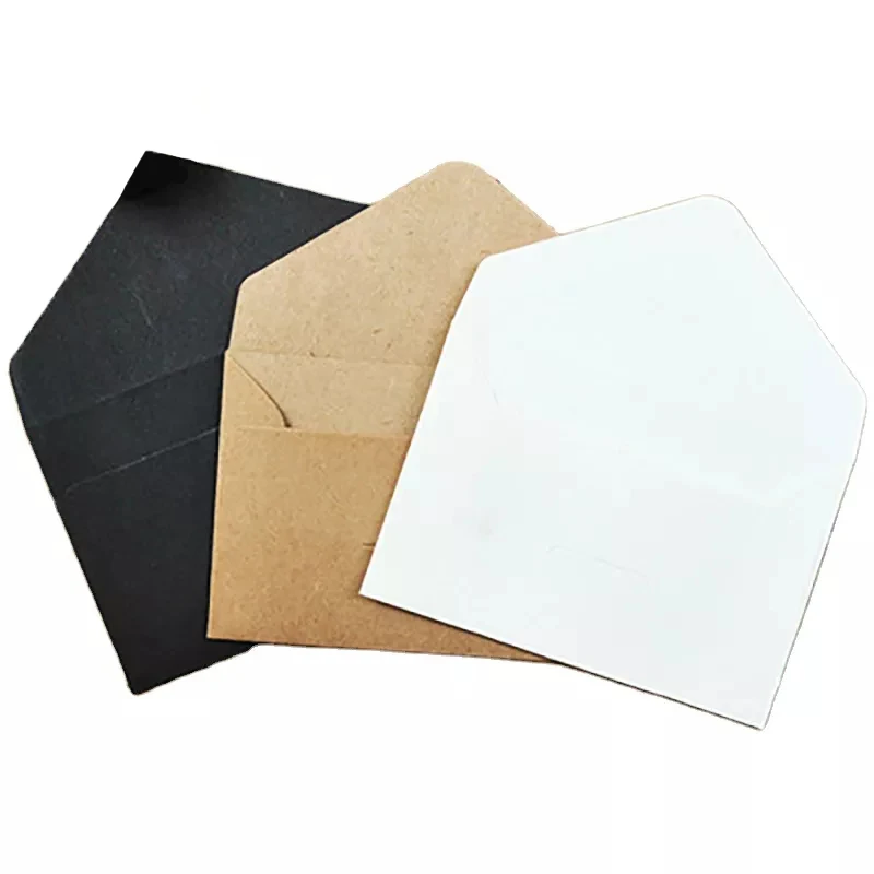 Оптовая продажа, конверт в классическом стиле под заказ, золотисто-коричневый конверт из крафт-бумаги