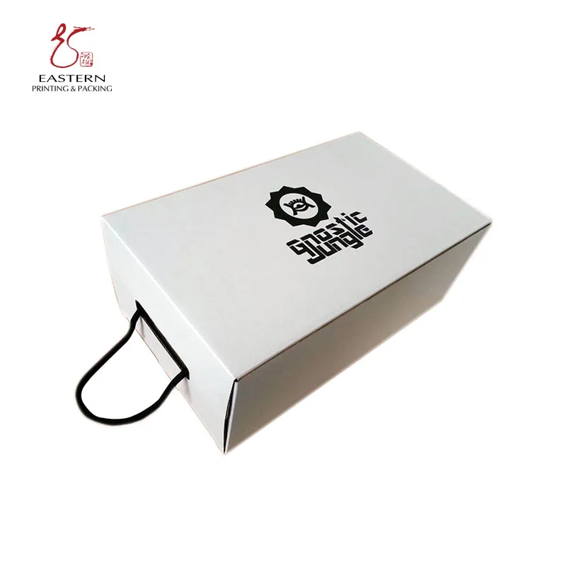 Картонная коробка для хранения обуви с цветным принтом на заказ