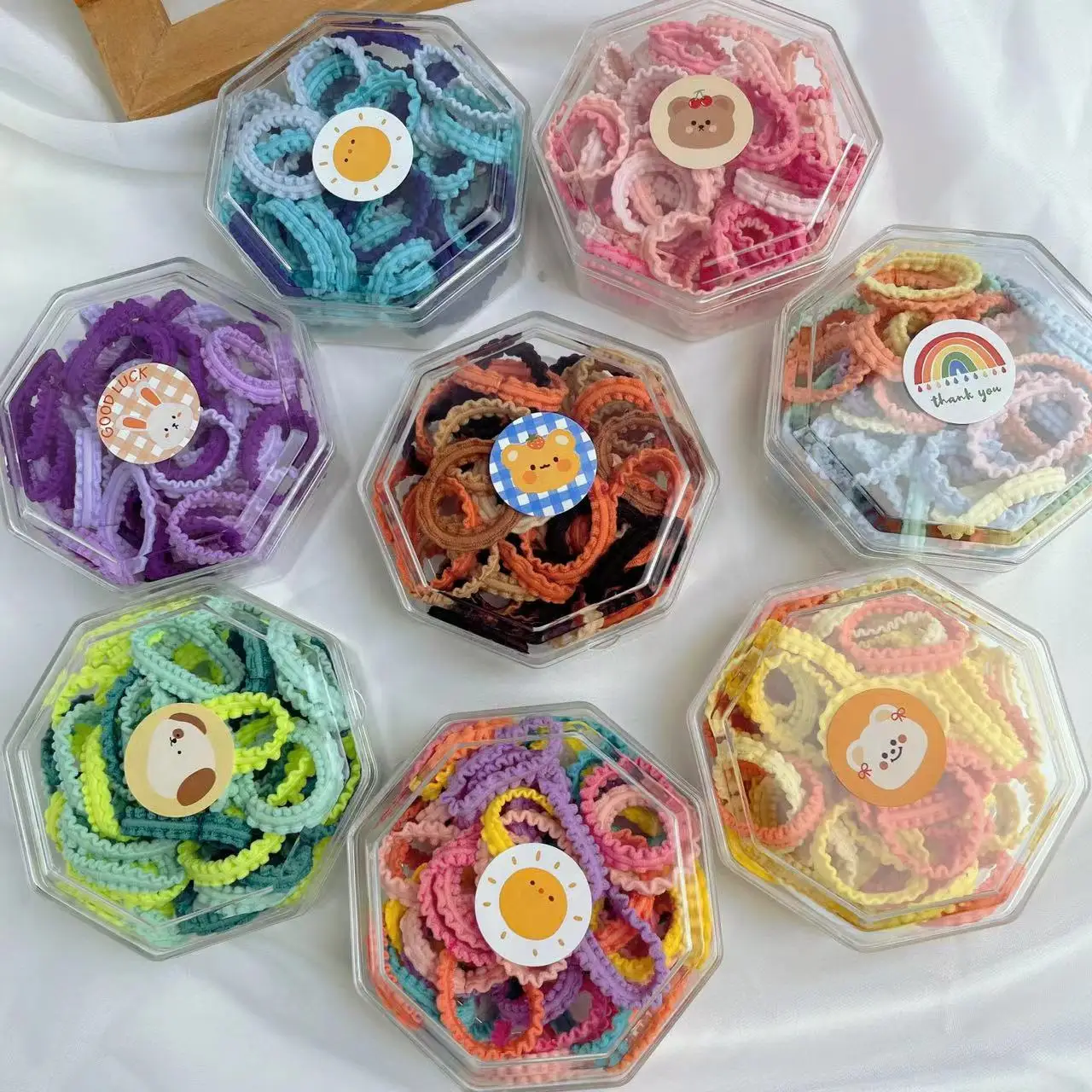 50pcs Baby Hair Ties Toddler Hair Ties for Girls Kids Elastic Hair Bands Ponytail Holder