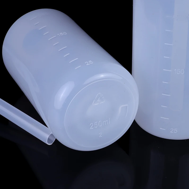 250ml 500ml Bend Mouth plastic Ldpe Squeeze Tattoo Plant Watering wash Bottle