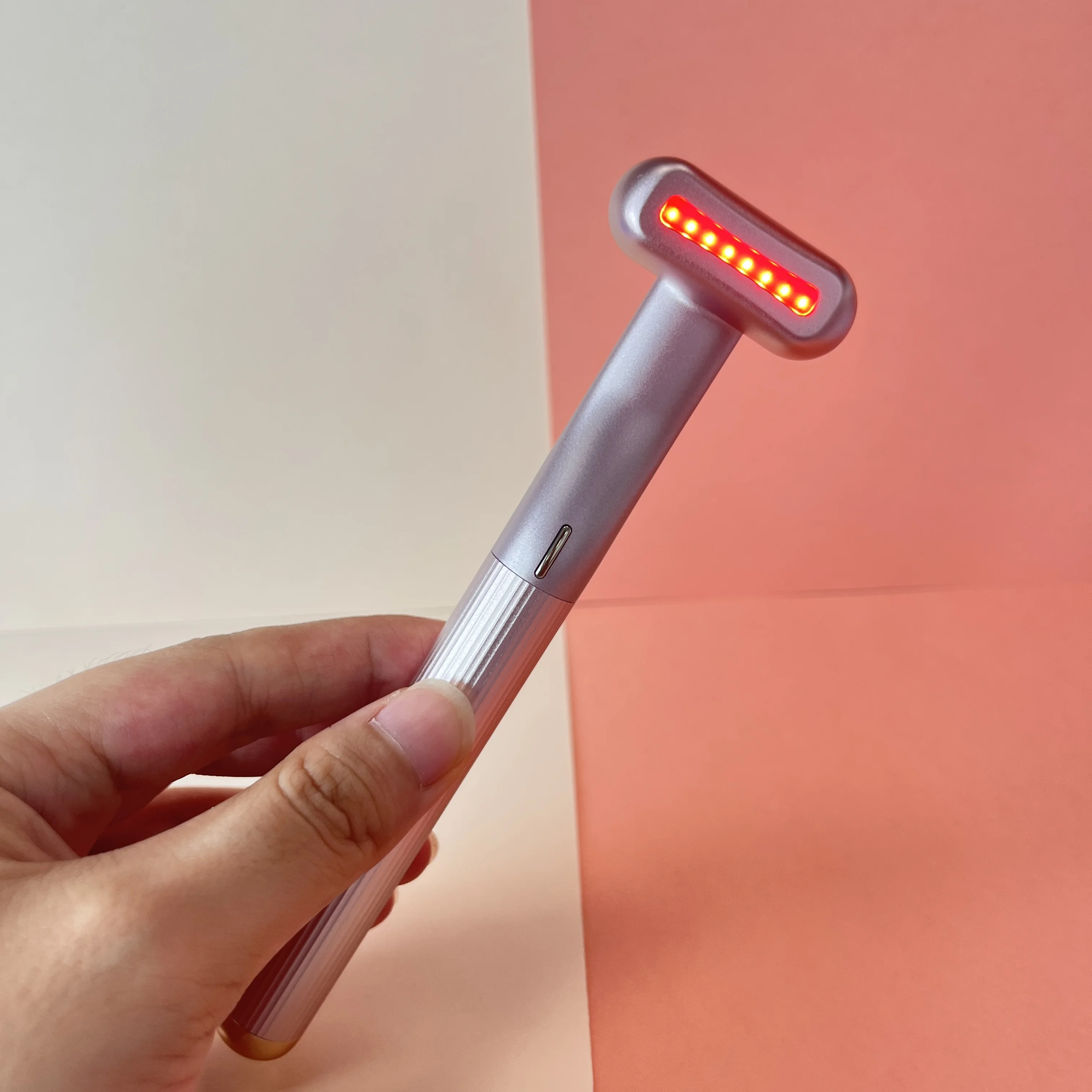 Top Fashion Beauty Device Facial Massager Wand Vibration Heat 4-in-1 LED Light Therapy Anti Aging Eye Massage Wand