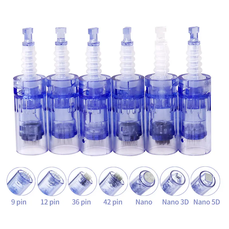 Wholesale Microneedling Bayonet Needle Tips Microneedle Facial Skin Beauty Care Microneedle Cartridge for Derma Pen A6 N2