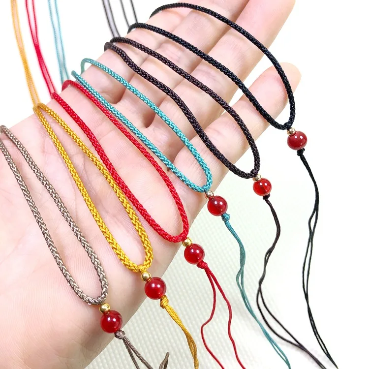 Wholesale Adjustable hand knitted diy jewellery necklace rope