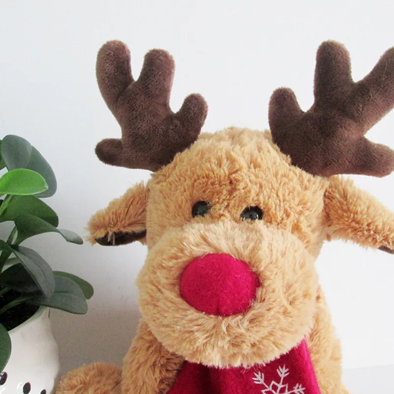 30cm Elk doll plush toys christmas reindeer plush girls babys cute reindeer soft toy reindeer stuffed animal