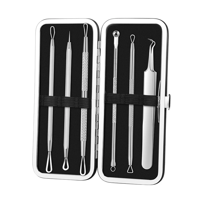 Набор профессиональных игл для удаления угрей, из нержавеющей стали