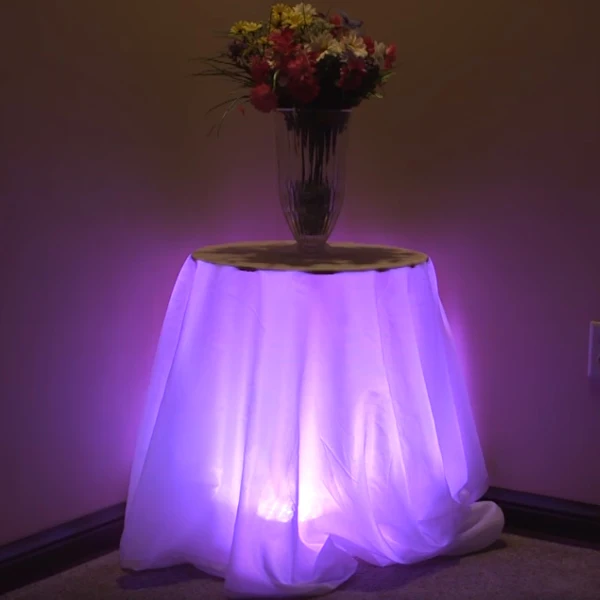 China wholesale New product hot Wedding 6inch IR remote controlled table centerpieces led base light