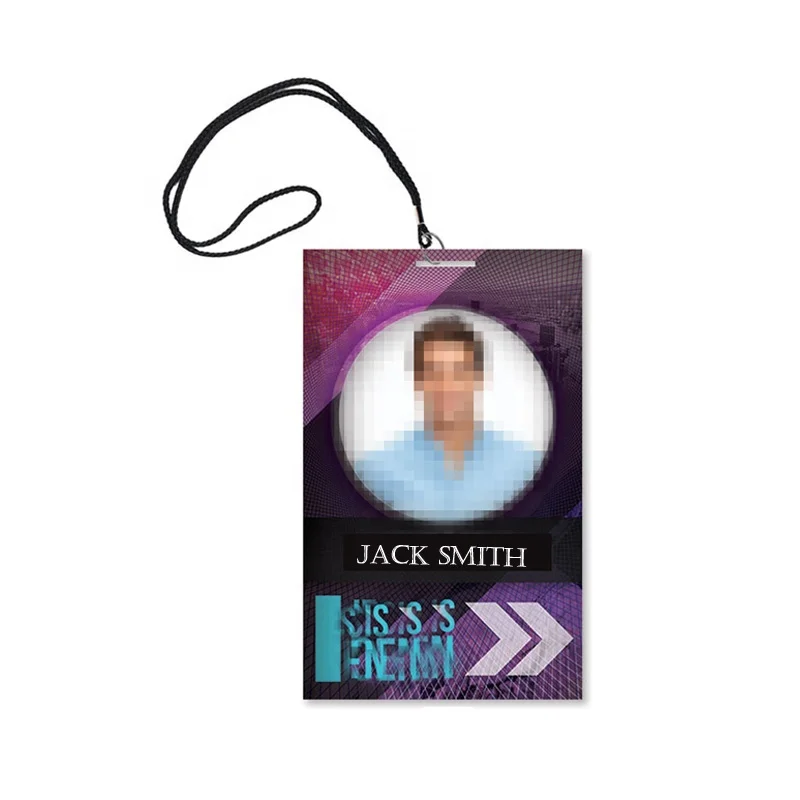 Laminated Plastic Staff Employee Photo ID Cards with Digital Printing