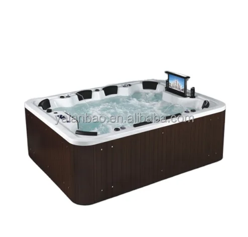 Big size Acrylic Massage bath whirlpool Large hot tub outdoor spa