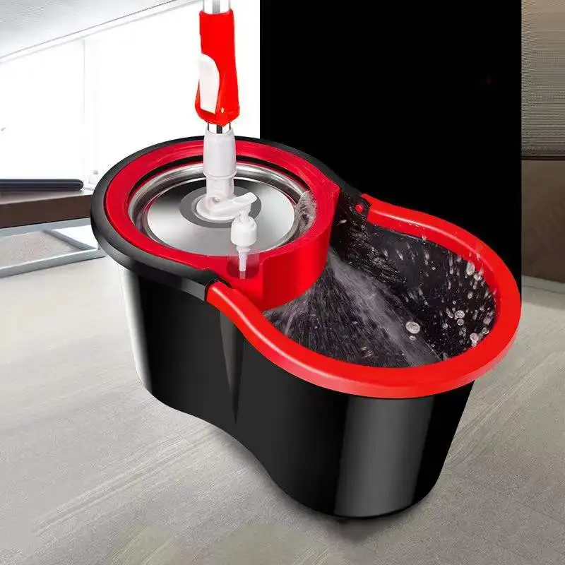 Mop spin microfiber flat rotary mops magic floor cleaner 360 spinning mop separation rotation squeeze bucket