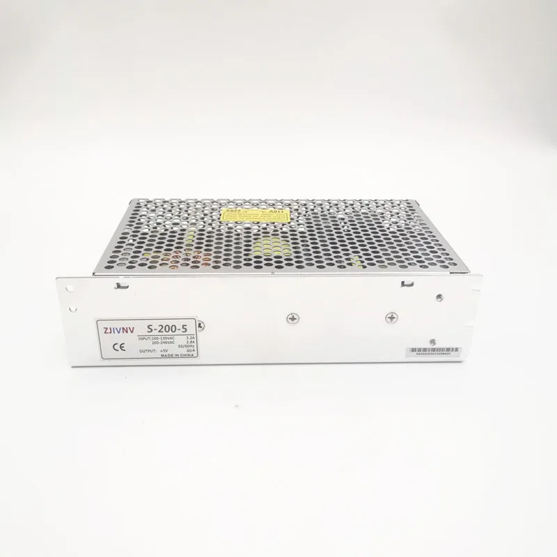 Whole sales 5V 40A 200W SMPS led single output switching power supply 5v CE RosH approved 110/220vac input S-200-5