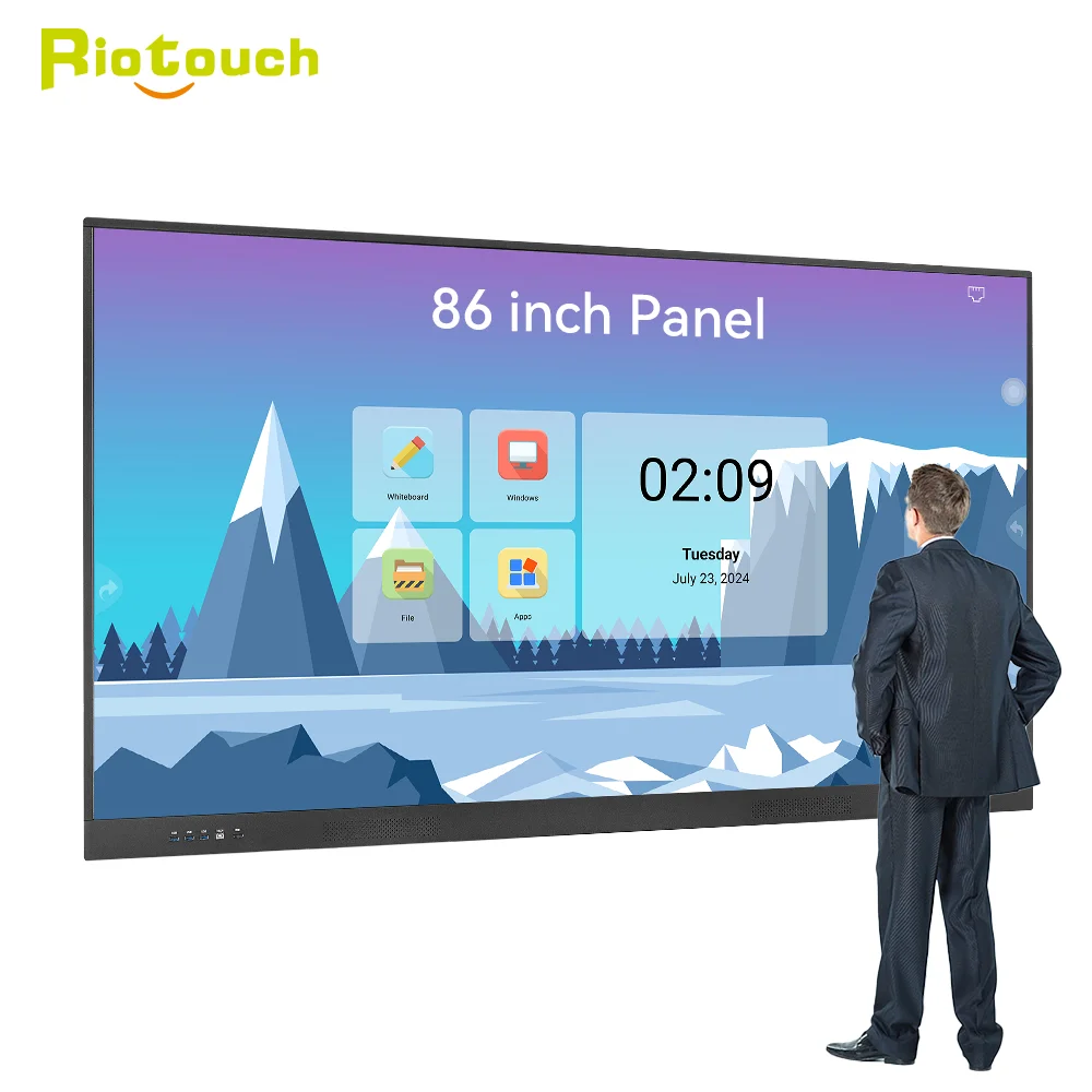 Riotouch Smart whiteboard education teaching Smart board interactive flat panel 75 inches interactive board