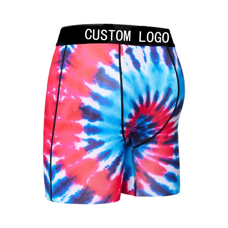 Oem Printed Men Tight Boxers Underwear Long Boxerbriefs Soft Sports Men Underwear