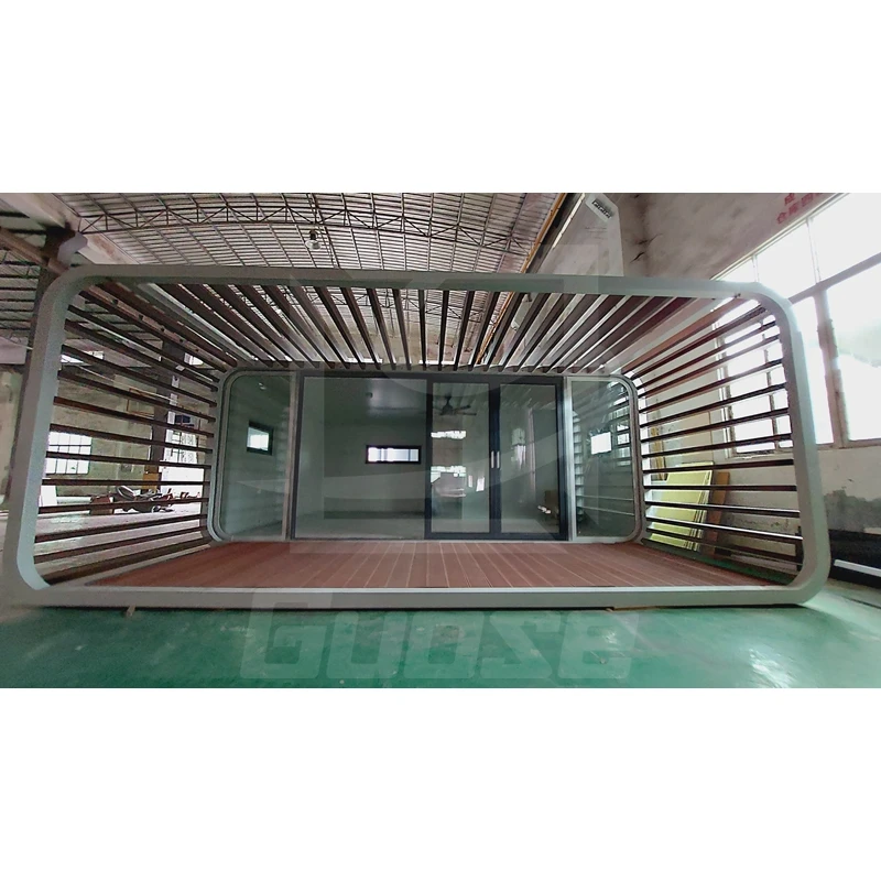 Beautiful prefab house luxurious finished apple cabin for residential, office and commercial usage