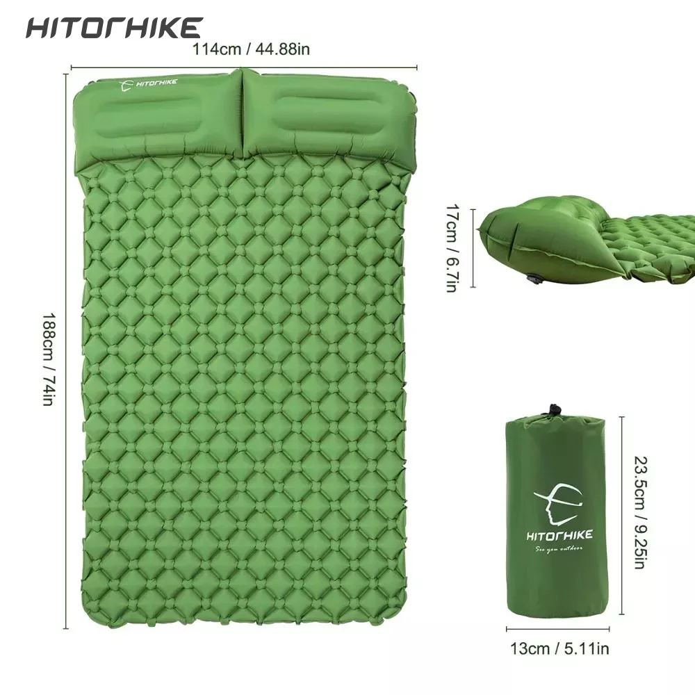 Hitorhike new style  double-person sleeping pad camping mat portable outdoor mattress