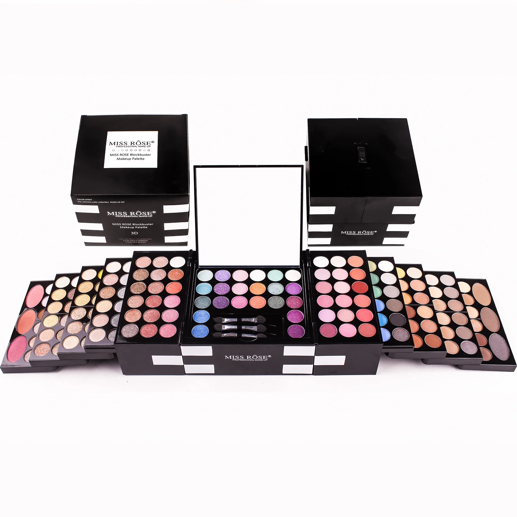 Wholesale 148 colors  MISS ROSE big Eye shadow palette high pigment professional makeup set