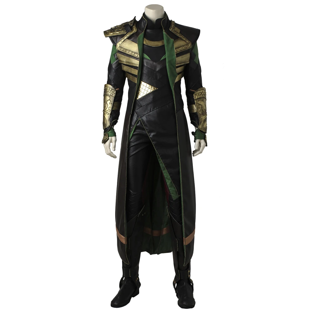 
Thor 2 The Dark World Loki Cosplay Costume Adult Halloween Christmas Costume Set 3577 