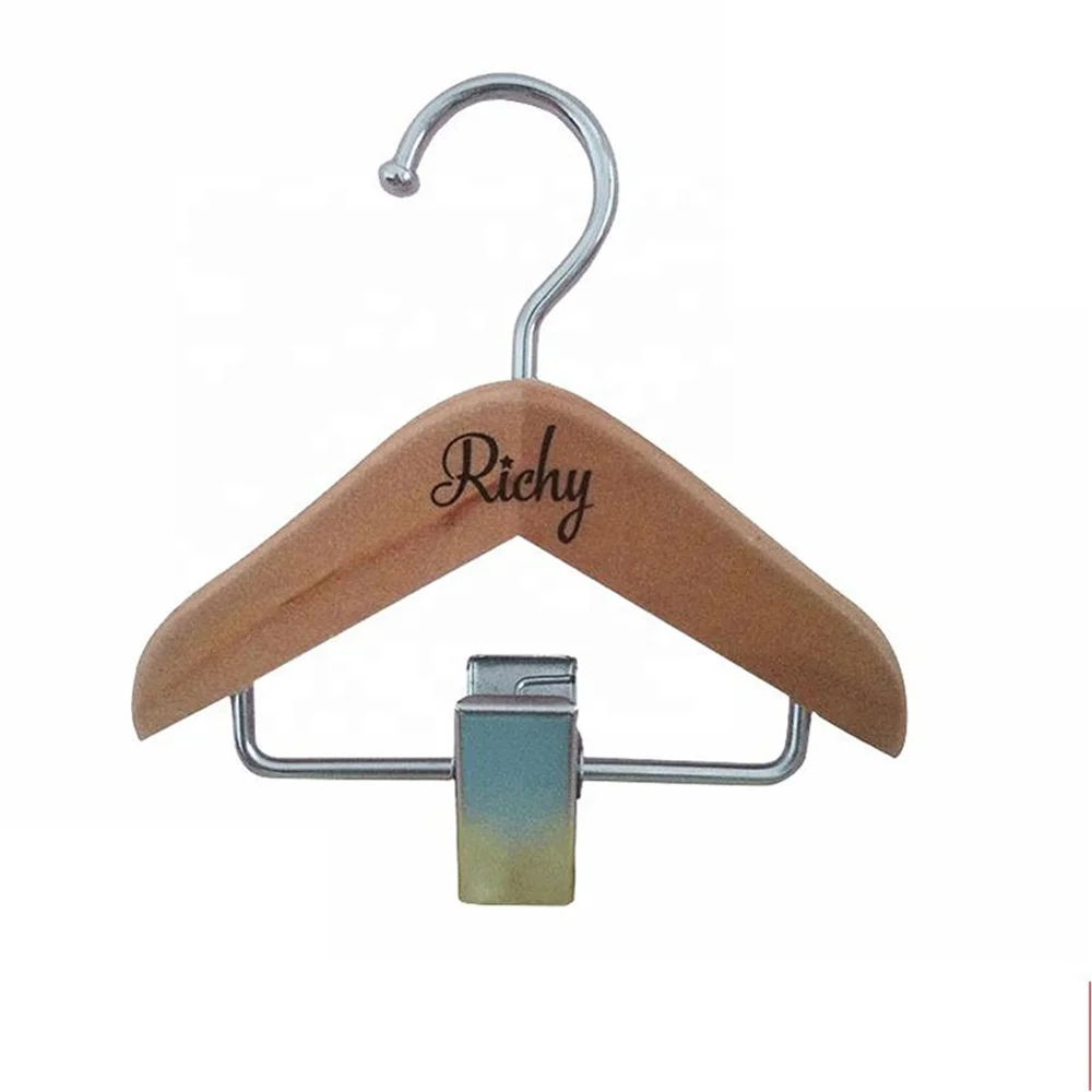 Inspring factory price pet clothes wooden clips multi function socks hangers doll hanger for cloths