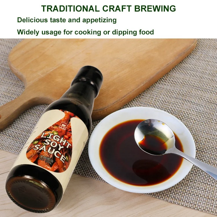 Global Wholesales Premium Fermented Seasoning Sauces Chinese Factory Supply Superior Brewing Condiments Natural Brewed Soy Sauce