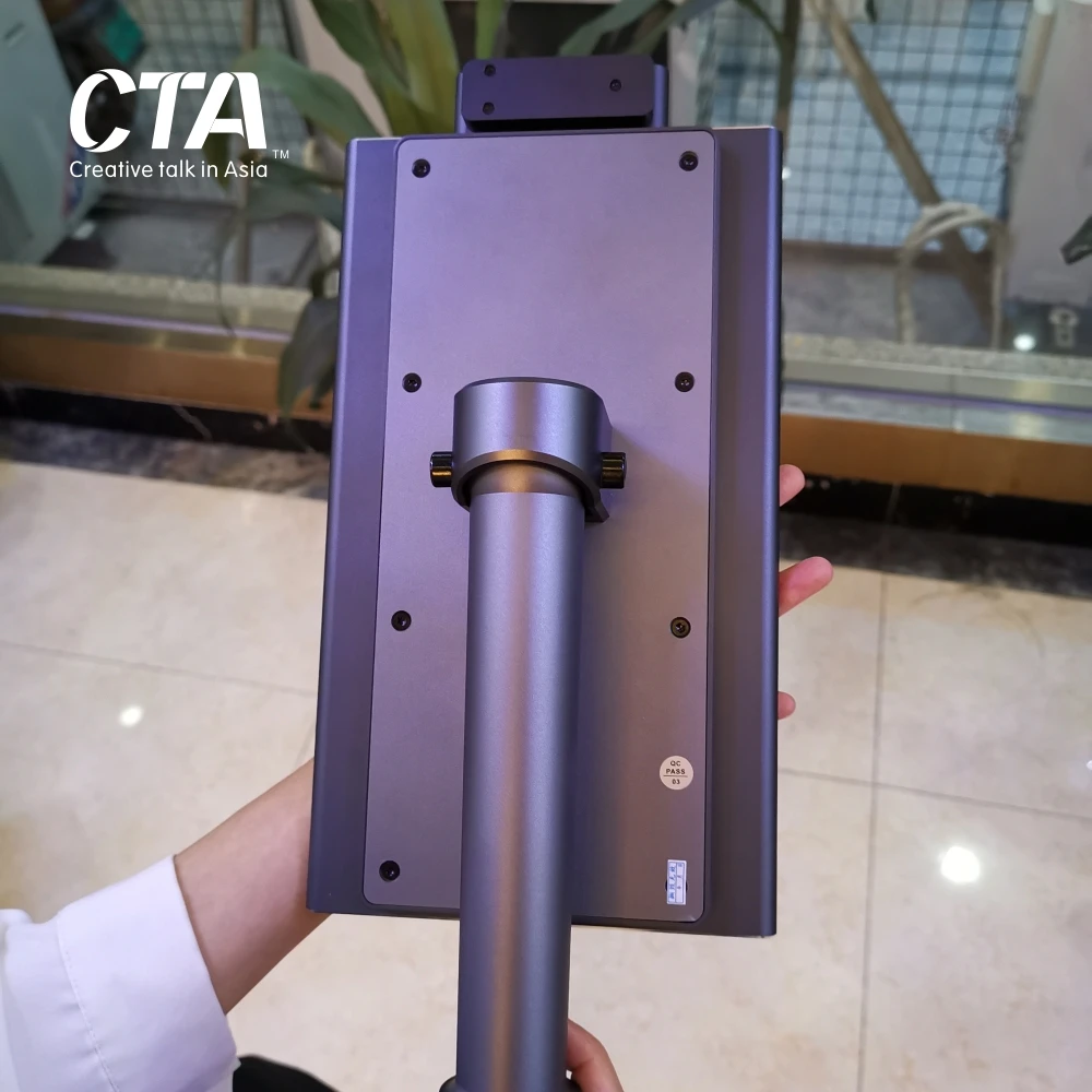 Ai 8inch dynamic thermal facial recognition system stand device body temperature measurement door access control