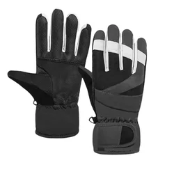 Kids Winter Gloves Water Resistant Touchscreen Warm Soft Lining Ski Gloves for Boys Girls 6-13 Years