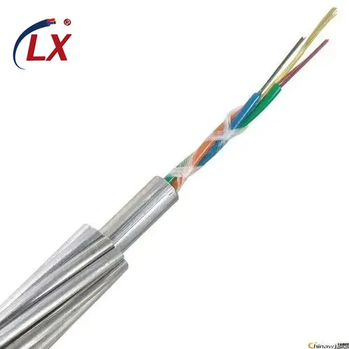 High quality cheap price 24/48 core  single mode Outdoor Overhead Aeirlal OPGW fiber optic cable