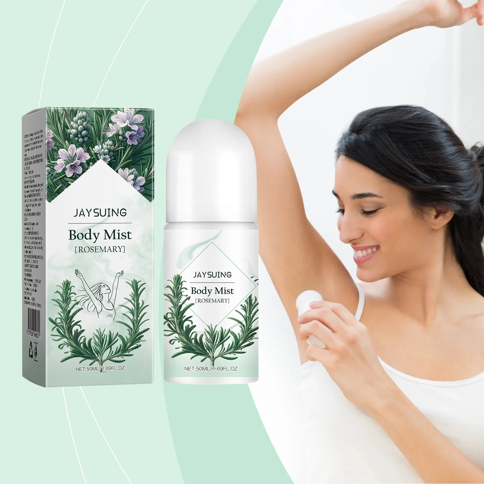 Jaysuing Deodorant Stick Refreshing Natural Deodorant Elegant Deodorant Solid Stick