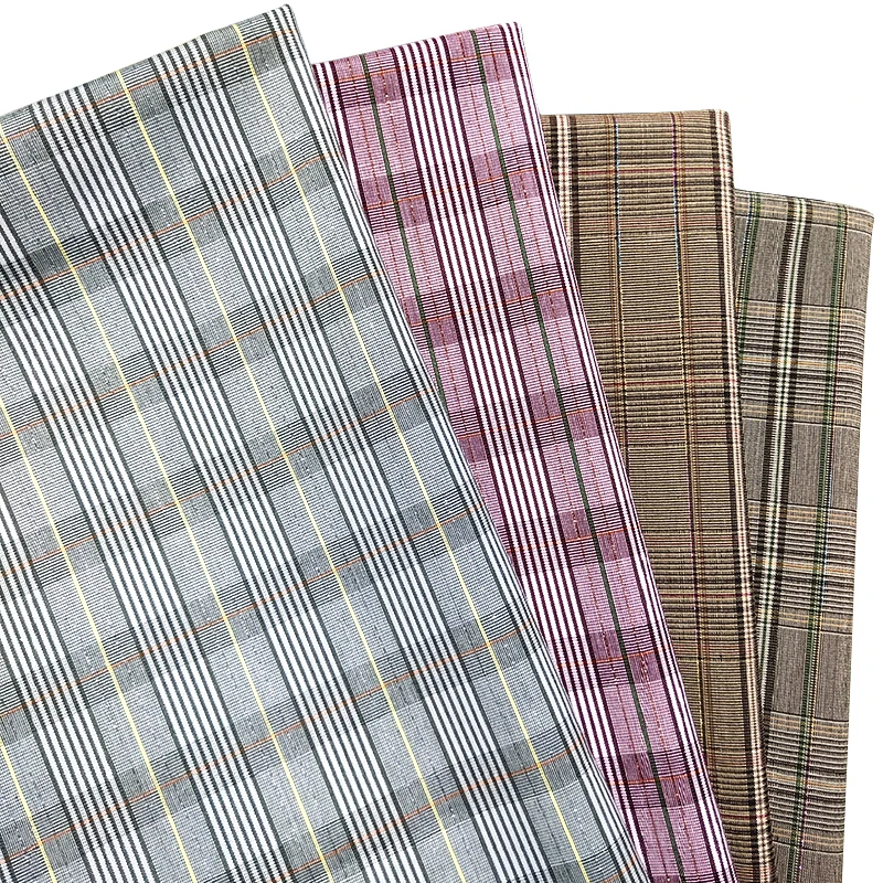
high quality wholesale check design tr suiting chinese supplier fabric 