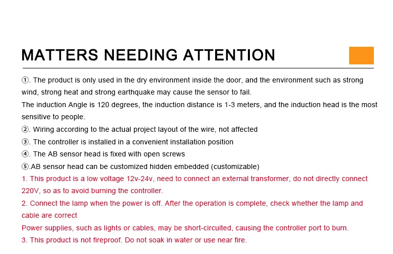 DC12V/24V 32 Steps Stairs Light Controller System Automatic human body infrared pir Motion Sensor Staircase Light Controller