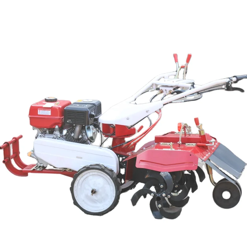 walking tractor two disc plough manual agricultural farm farm tiller cultivator machine