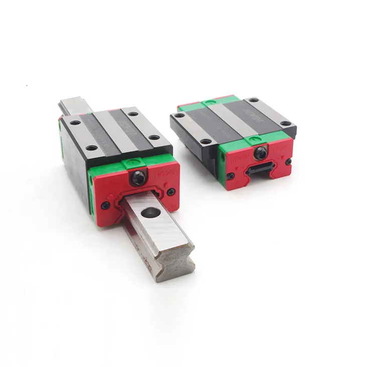 25mm linear guides HGR25 linear guide rail with HGH25CA HGW25CC bearing slider block