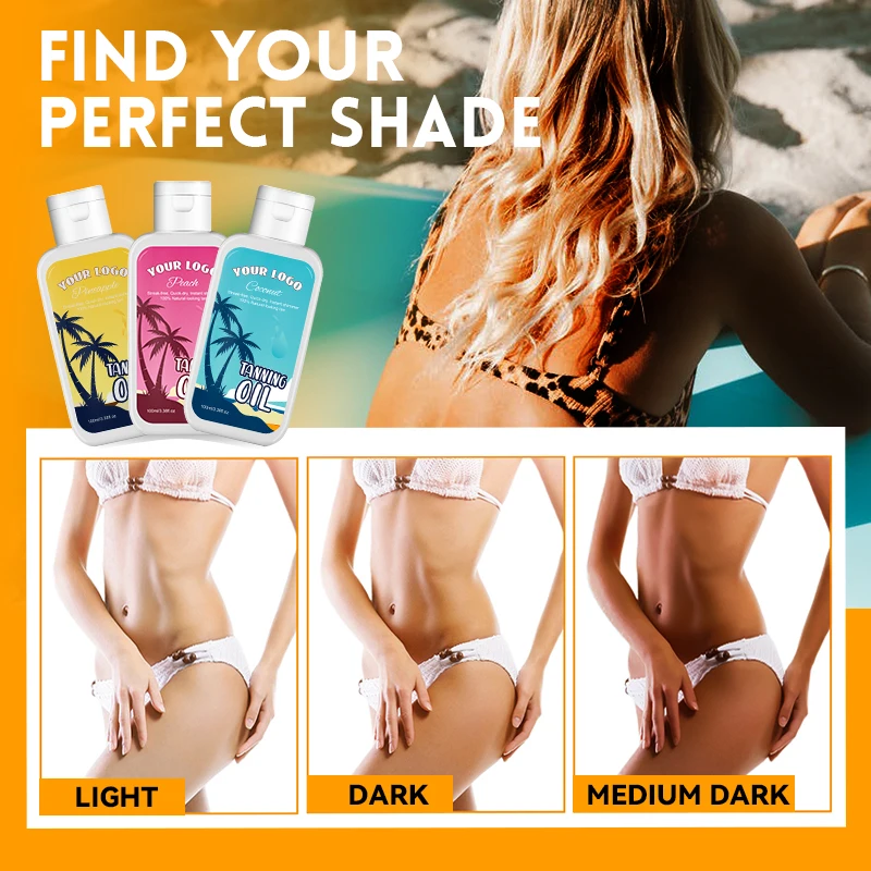 Wholesale Tanning Supply Personalised Tanning Oils Natural Vegan Achieve Natural Tanning Oil For Black People
