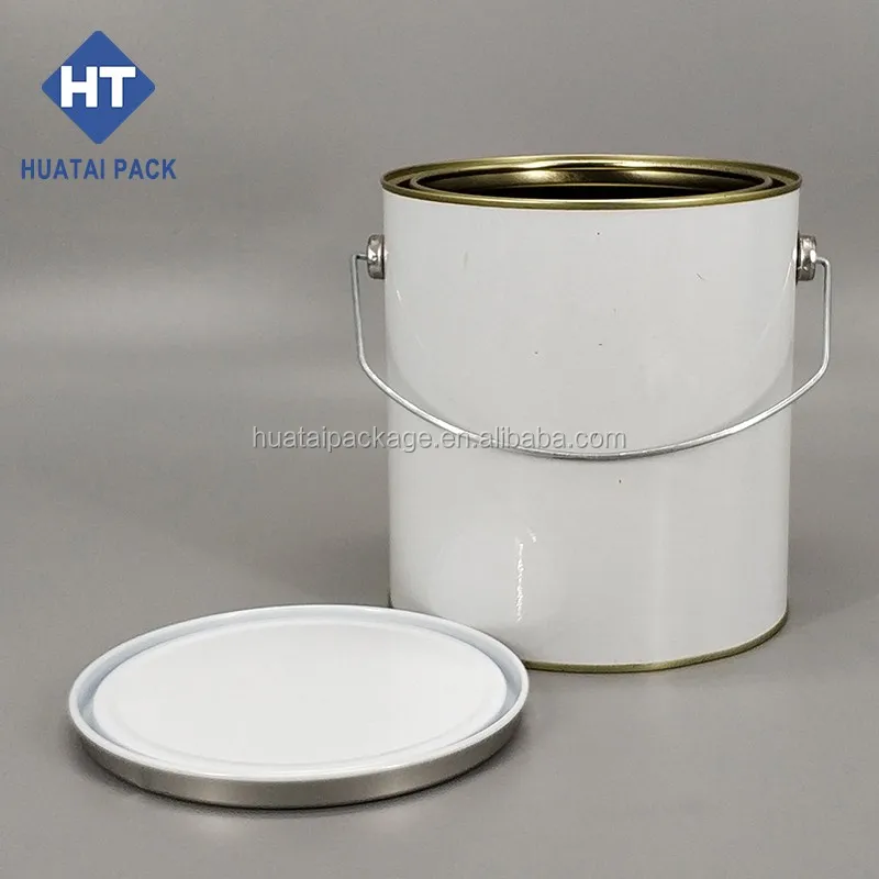 4L металлическая круглая жестяная краска с рычажными крышками для масляной краски банка на заводе продажи