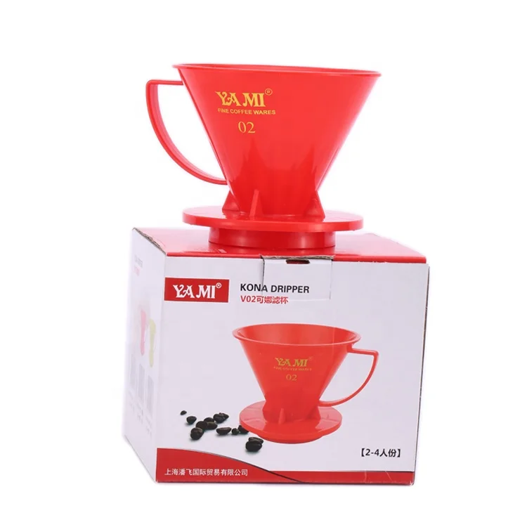 YAMI Food Grade Plastic Pour Over Coffee Dripper