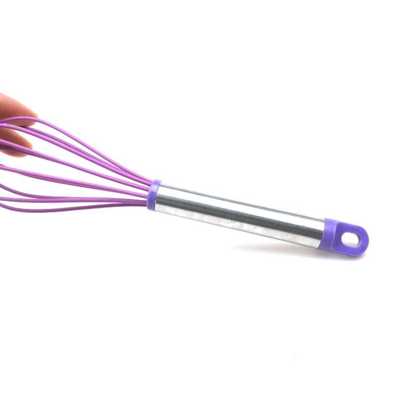 Kitchen Accessories Home Baking Utensils Egg Beater Silicone Manual Egg Whisk