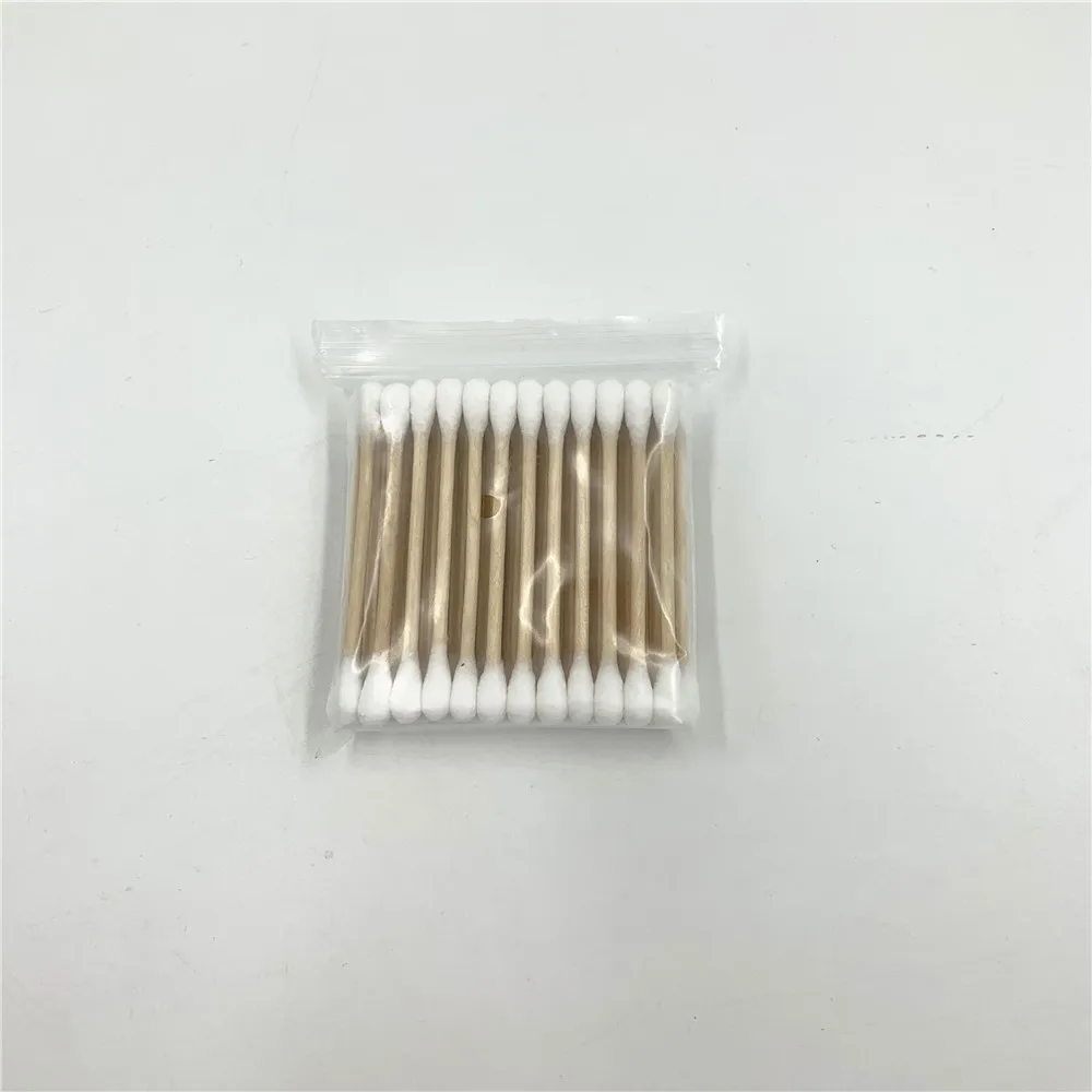 100 шт., бамбуковые ватные палочки для макияжа