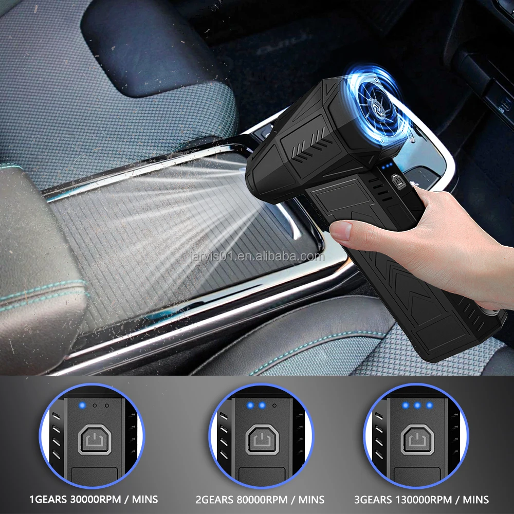 Jarvis Portable Handheld Compressed Air Duster Industrial DIY Electric Air Duster Small Blower Jet Fan  Air Blower for Cleaning