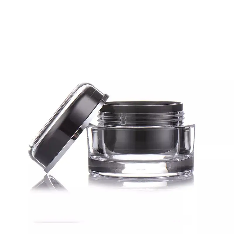 In stock Eye Cream Cosmetics Jar 50 ml Round White Acrylic Jars for face cream 15g 30g 50g
