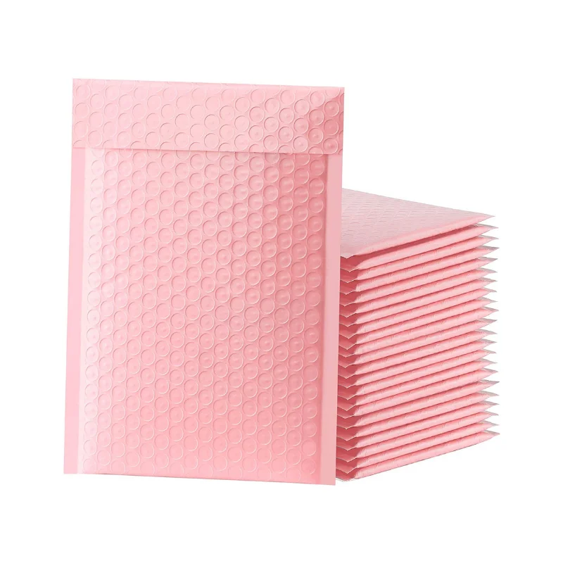 
As-4736/ASTM D6400/EN13432 Biodegradable Compostable Self Seal Pink Bubble Mailers Padded Envelopes Bags 