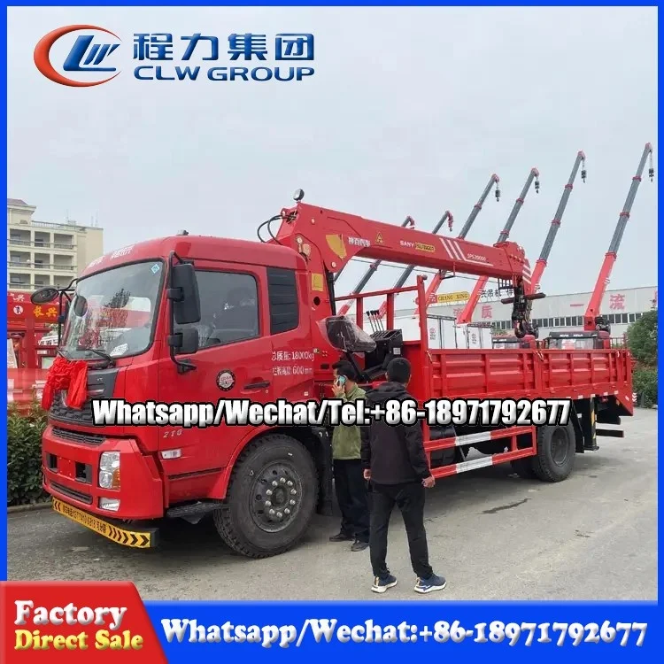Dongfen 4x2 5 тонн 8 10 12 16 манипулятор гидравлический кран на грузовике