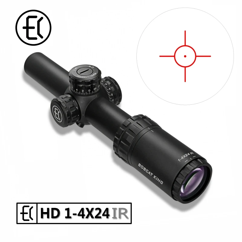 Bobcat King HD 1-4X24 IR LPVO компактный охотничий прицел тактический прицел с красной подсветкой и широким полем зрения