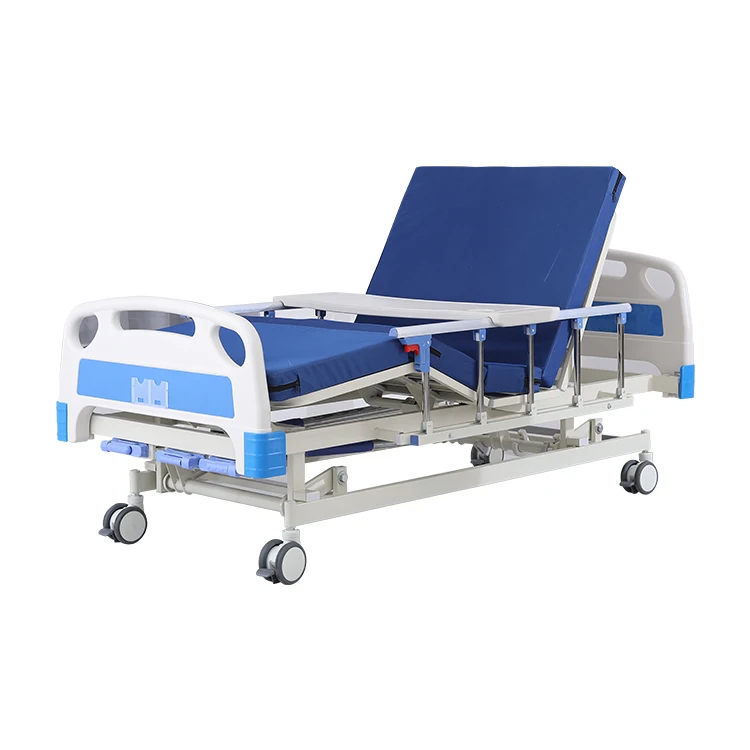 Simple Flat Plain Metal Hospital Bed Manual 3-Function Bed For Sale At Factory Price