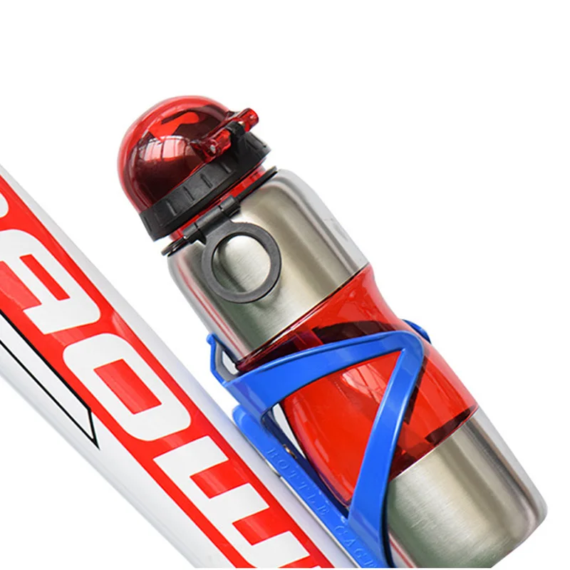 MASHEKA Wholesale light colorful fashion sports kettle cup seat PC bicycle water bottle rack outdoor cycling water bottle rack