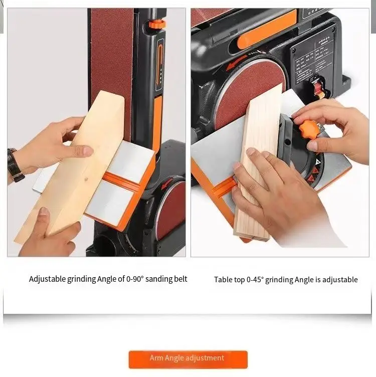 Portable Mini Multi-functional Desktop Belt Sander Wood Grinding and Polishing Machine Household Brushless Sand Tray Belt Sander