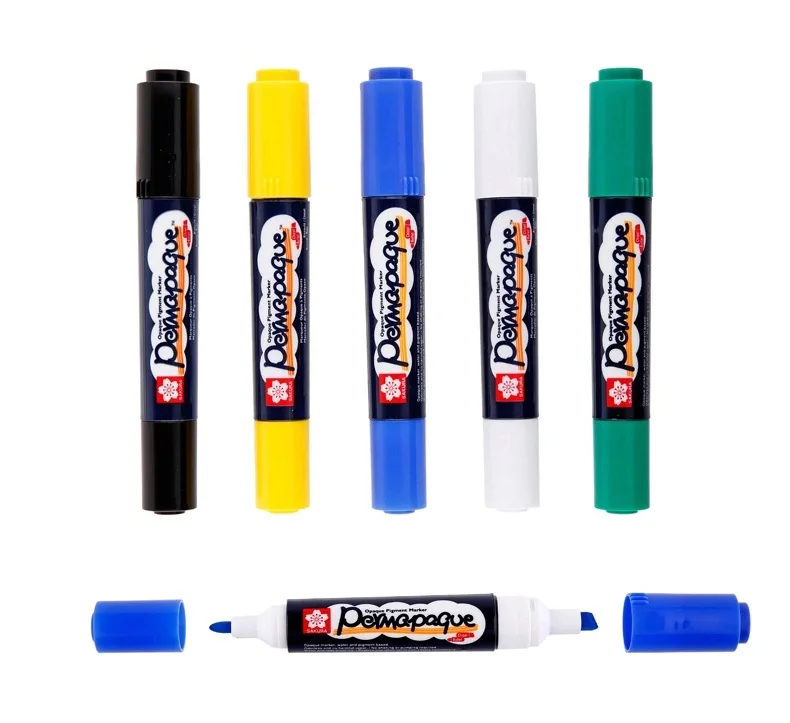 
SAKURA permapaque twin tip marker Water-based marker pen white XZPK-B 1.5-5mm 
