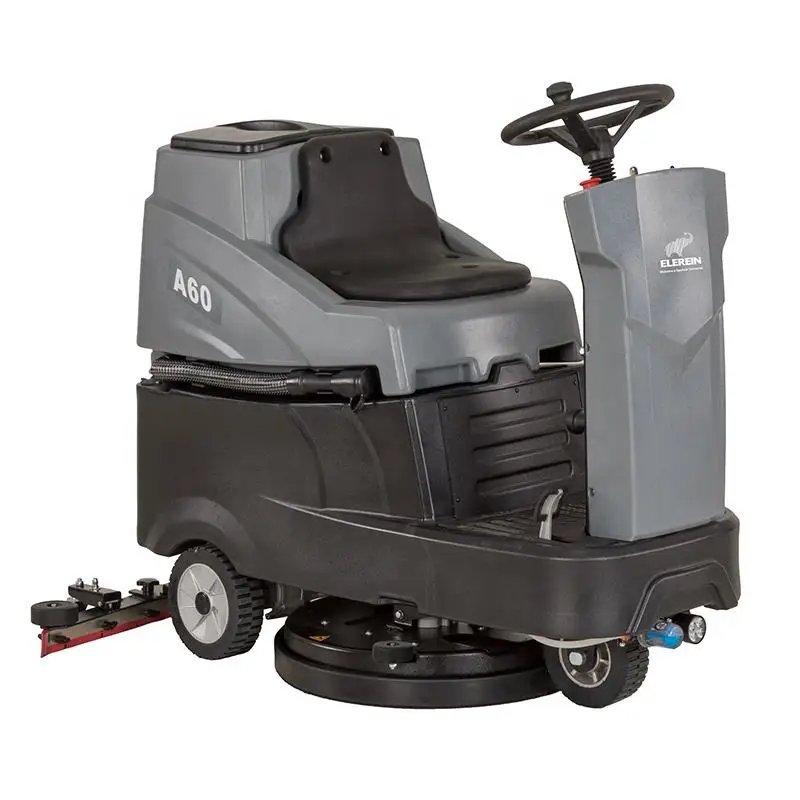 200 rpm Cold Water Cleaning floor scrubber equipment electric marble machine operated ride-on floor scrubber dryer