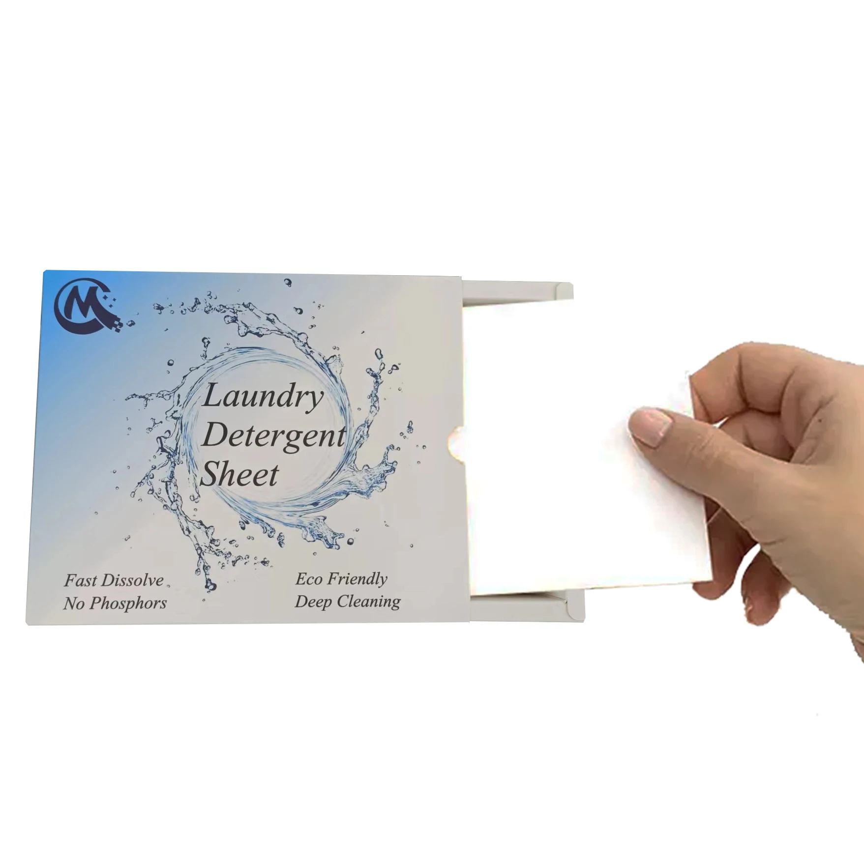 Lavender Scent Laundry Detergent Sheets with 160 loads 80 Sheets Soap Sheets Eco-Friendly Zero Plastic Washing Detergent Strips