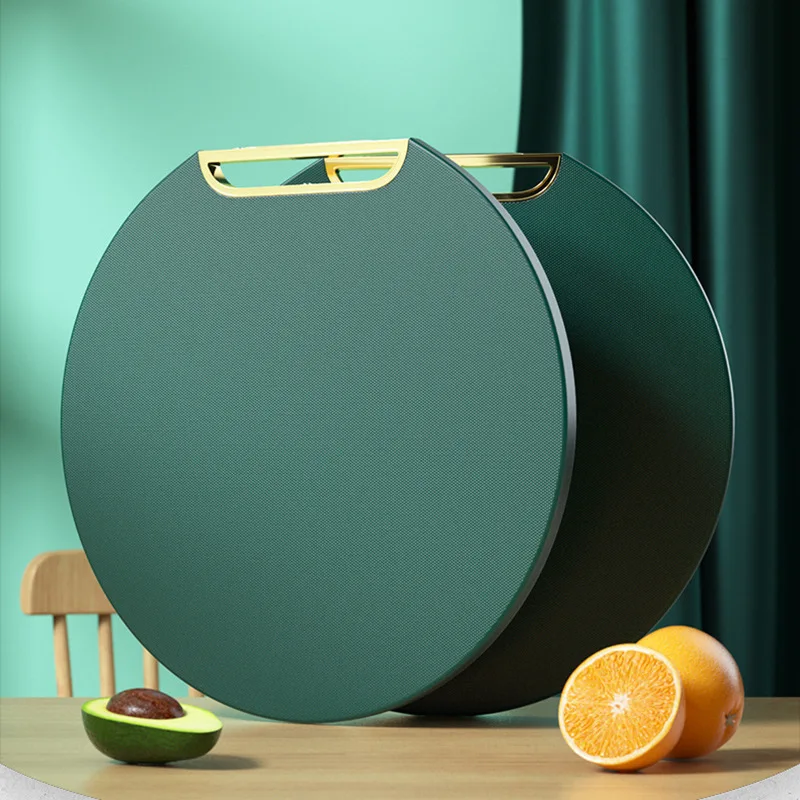 round Mildew-Resistant PE Plastic Cutting Board Can Be Hung-for Home Food Meat Cutting
